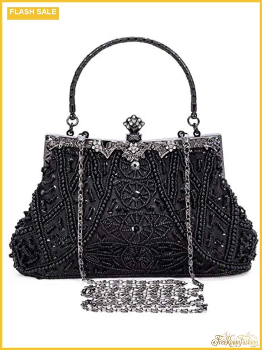 1920s Vintage Beaded Clutch Evening Bags for Women